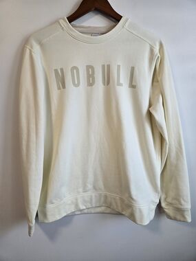 NOBULL Men's Cream Crewneck Sweatshirt